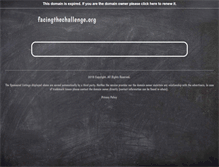 Tablet Screenshot of facingthechallenge.org